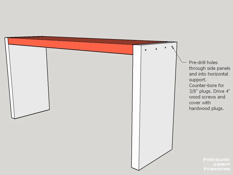 Floating Top Sofa Table — step photo 4