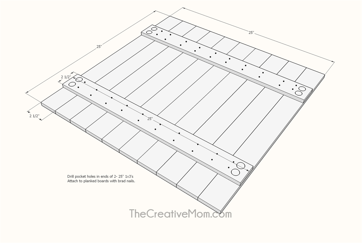 Shiplap Wreath Display Frame — step photo 11