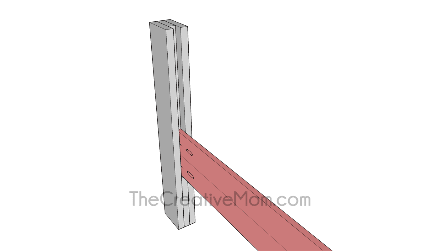 Queen Size Modern Farmhouse Bedframe — step photo 10