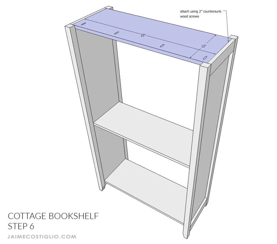 Cottage Style Bookshelf — step photo 11
