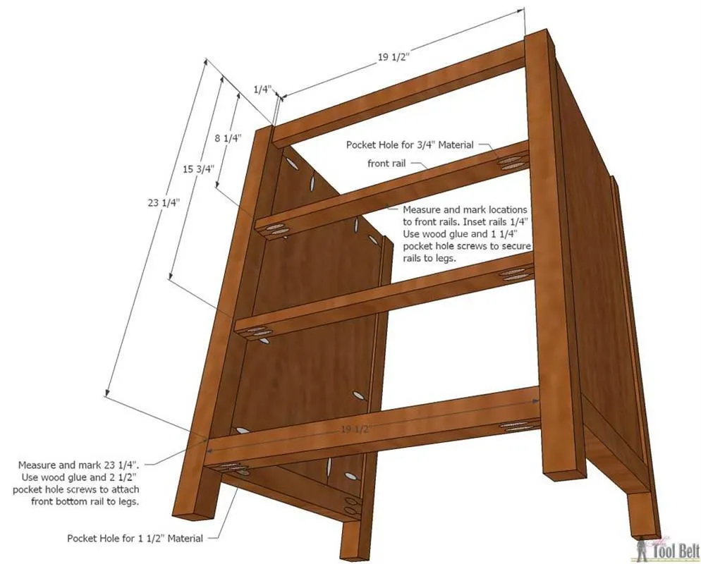Classic 3 Drawer Nightstand — step photo 7